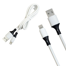 Кабель USB MRM R50 Резиновый Lightning 1200mm (White)