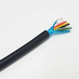 Кабель LCS- 4 4С+1 в экране OD5.0мм черный, 1 метр