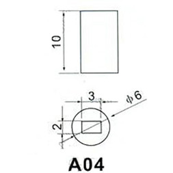 Колпачок для кнопок A04 Yellow