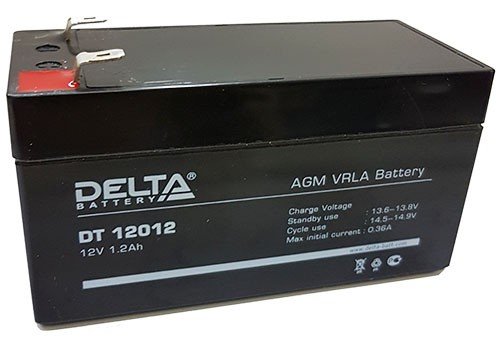 Аккумулятор Delta DT12012 12V, 1.2Ah, PB-20