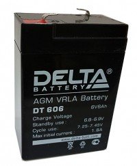 Аккумулятор Delta DT606 6V, 6Ah, PB-24