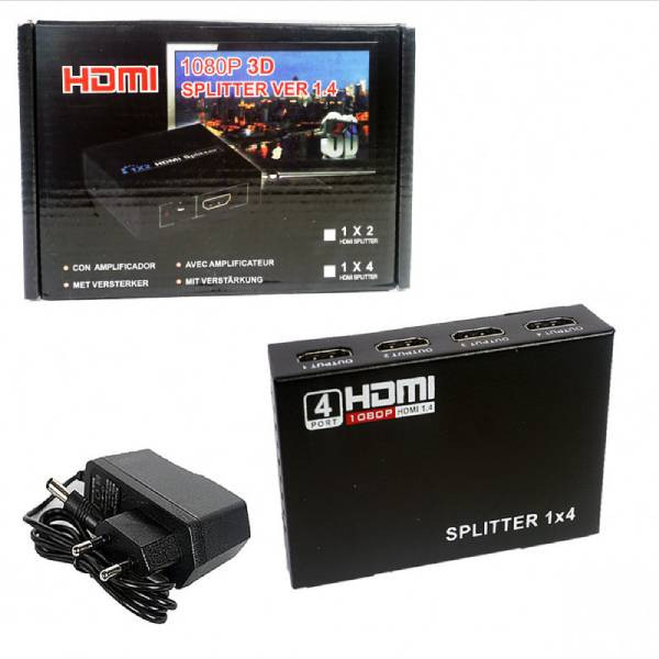 Разветвитель HDMI H138 Splitter 1x4 port, PS-38