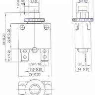 Термовыключатель ABR21-16 10A 250VAC, BR-2 - Термовыключатель ABR21-16 10A 250VAC, BR-2