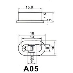 Колпачок для кнопок A05 White