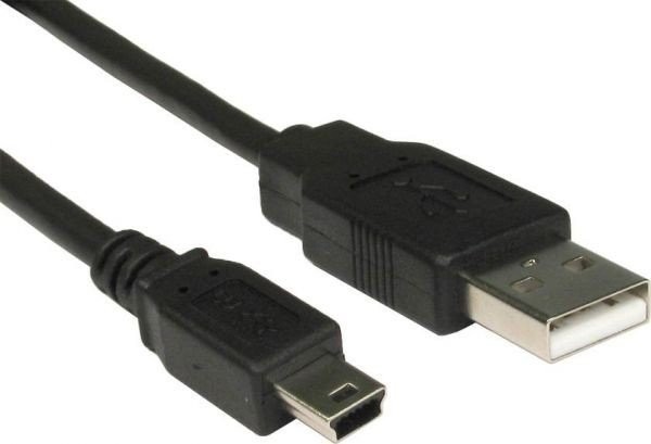 Кабель USB2.0 A вилка - MiniUSB 5P вилка, 3 метра, Perfeo (U4303), K207-2