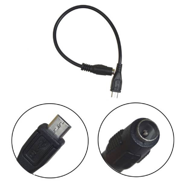 Переходник H14 5.5х2.1-F to Micro USB-M 20см., E40-18