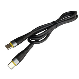 Кабель USB DS02T Type-C-Type-C 3.1A 60W cиликоновый 1000mm (Black)