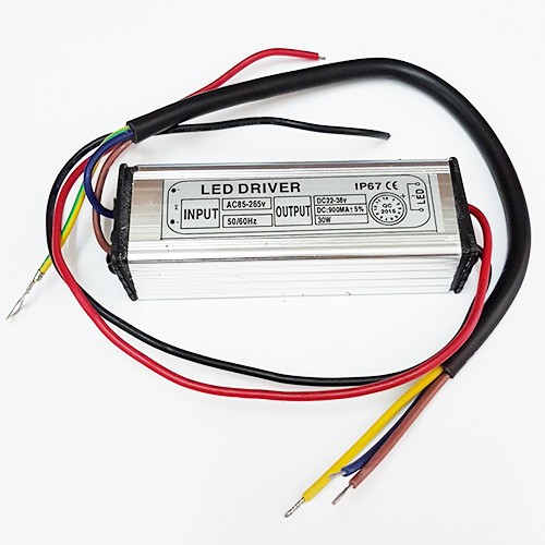 LED драйвер 30W 22-38VDC 900mA IP67, E9-4