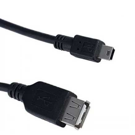 Кабель USB2.0 A розетка - Mini USB 5P вилка, длинна 1 м. Perfeo (U4203), K207-7