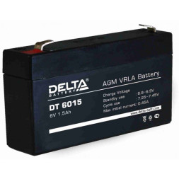 Аккумулятор Delta DT6015 6V, 1.5Ah