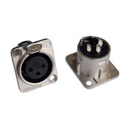 Гнездо XLR 3 pin JR5836-3 на корпус