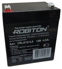 Аккумулятор Robiton VRLA12-4,5 12V, 4.5Ah, PB-9