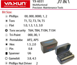 Набор инструментов YA XUN YX-6031 (31 в 1)