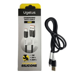 Кабель USB X82 Micro силиконовый 1000mm (Black)