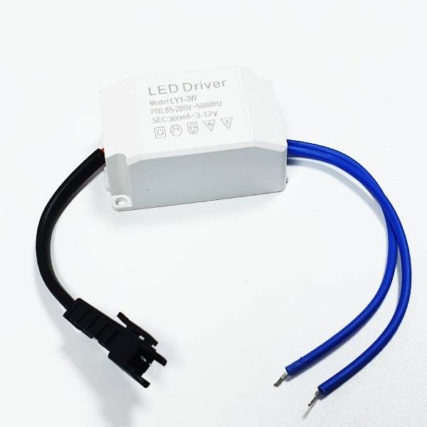 LED драйвер 1-3W 3-12V 300mA, выход разъем, BP-202
