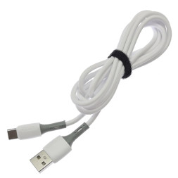 Кабель USB G6 Type-C силиконовый 1000mm (White)