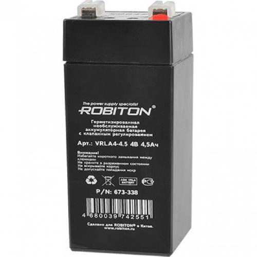 Аккумулятор Robiton VRLA4-4.5 4V, 4.5Ah, PB-8