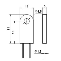 Термопредохранитель RH-02 125°C 15A 250V "подкова"