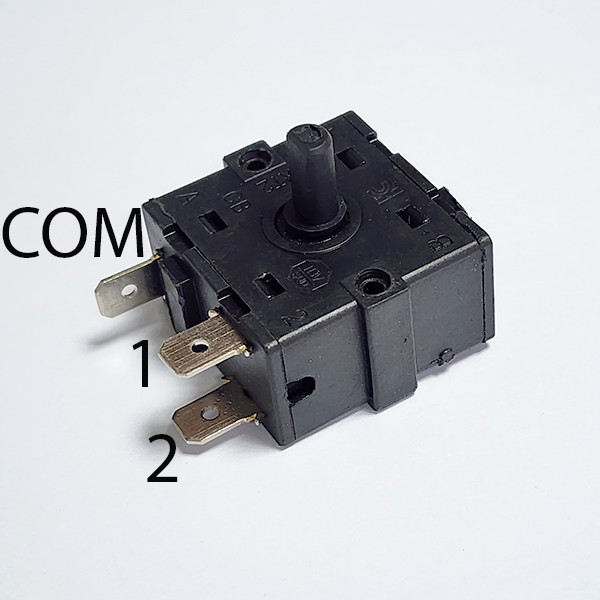 Переключатель режимов 16A 250V 3 контакта, 3 режима, 3 положения, E2-45