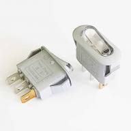 Выключатель HZ-303-A8 ON-OFF серый/прозр., E10-27 - Выключатель HZ-303-A8 ON-OFF серый/прозр., E10-27