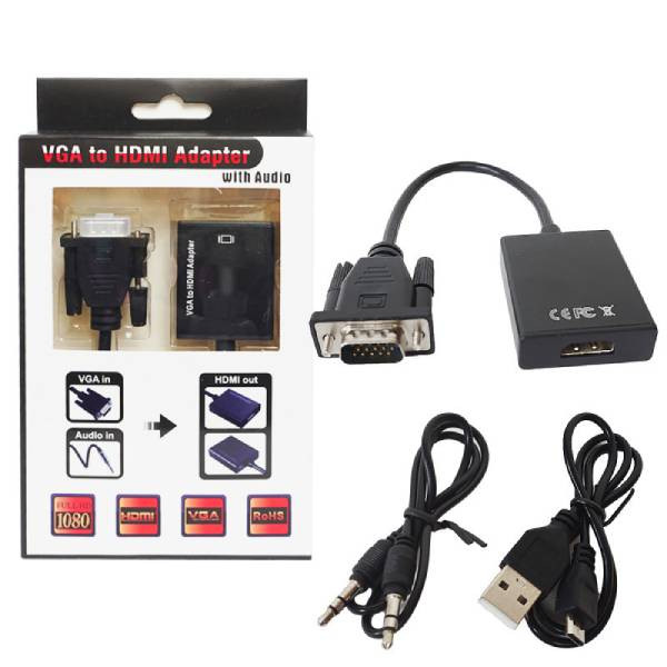Конвертер H136 VGA to HDMI +AV +Micro, PS-32