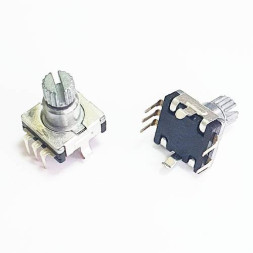 Энкодер EC11 с кнопкой, 20 импульсов, вал 6мм, высота 10мм